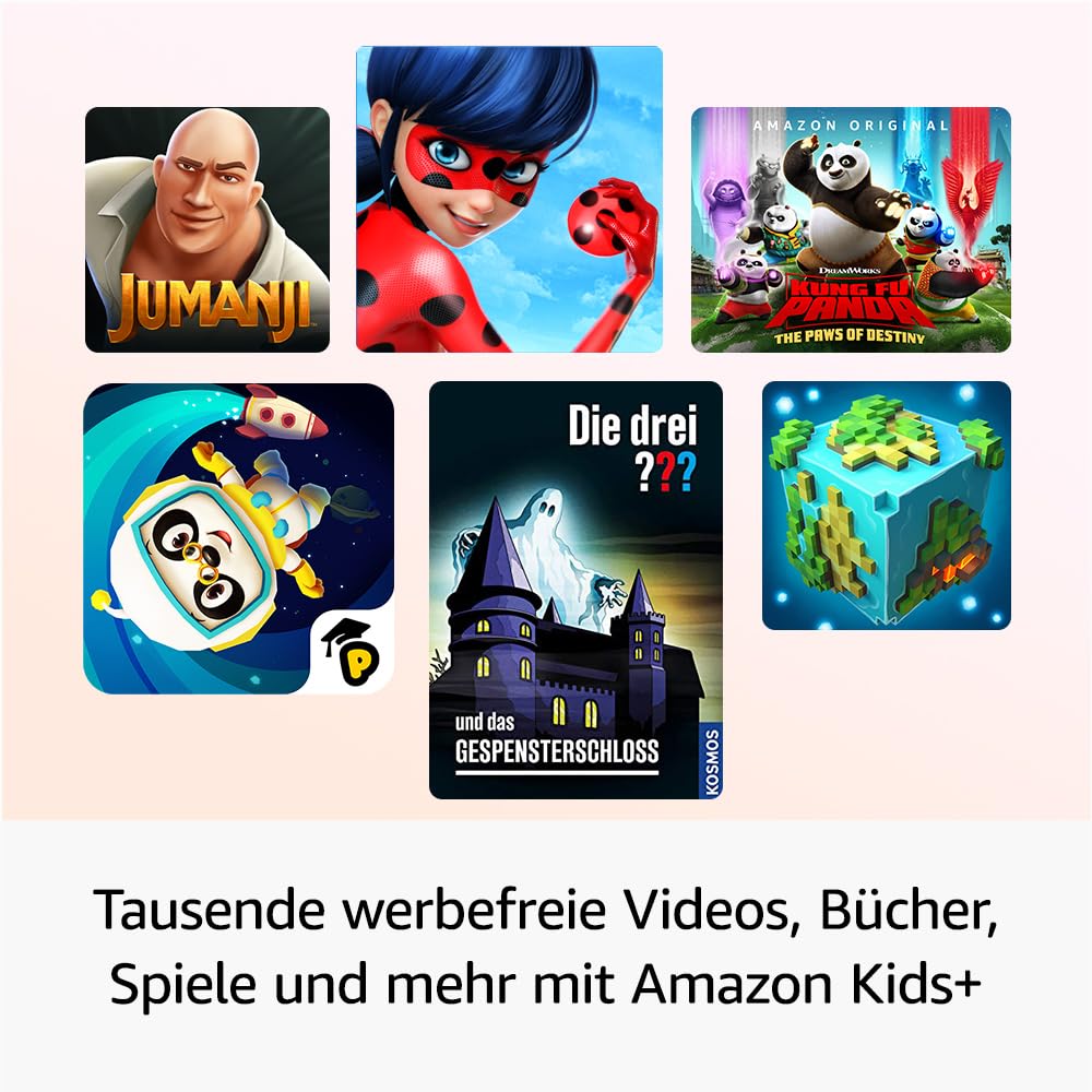 Fire HD 10 Kids Pro tablet (latest generation), for children from primary school age | 10-inch display, long battery life, parental controls and thin case | Version 2023, 32GB, mint green - TG425K
