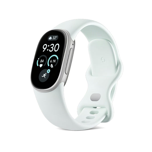 Google Fitbit Edge Gehäuse în Polished Silver/Sportarmband în Fog - GA11584-EU