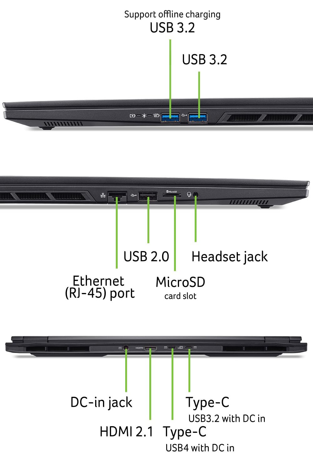 Acer Nitro 16S AI | Laptop de gaming | Ryzen 9 | RTX 5070 | 32GB | 1TB - AN16S-61-R9JJ