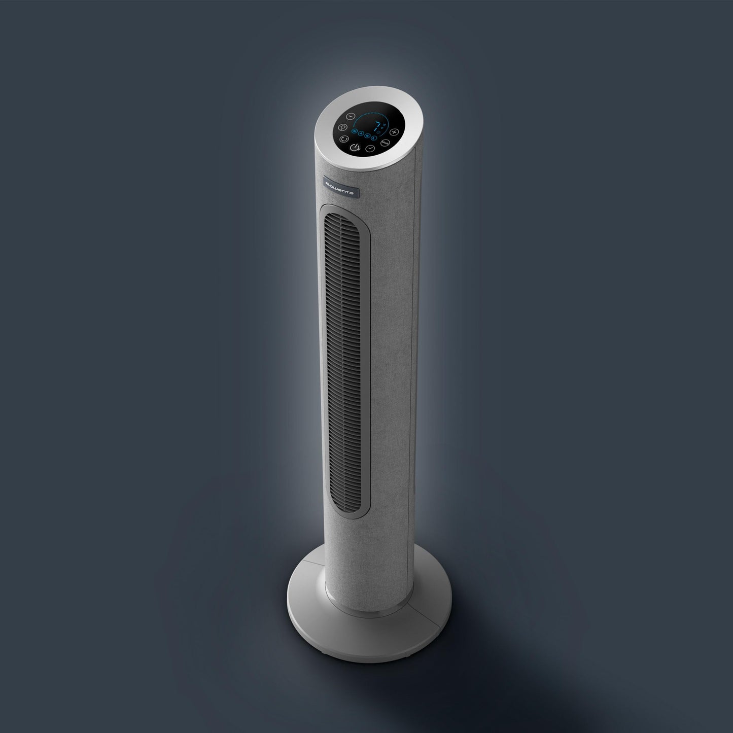 Rowenta Eole Home Tower Fan, Only 40 dB(A) at Lowest Speed, Energy Saving, 7 Speeds/3 Modes, Timer, Remote Control, Gray, VU6980F0