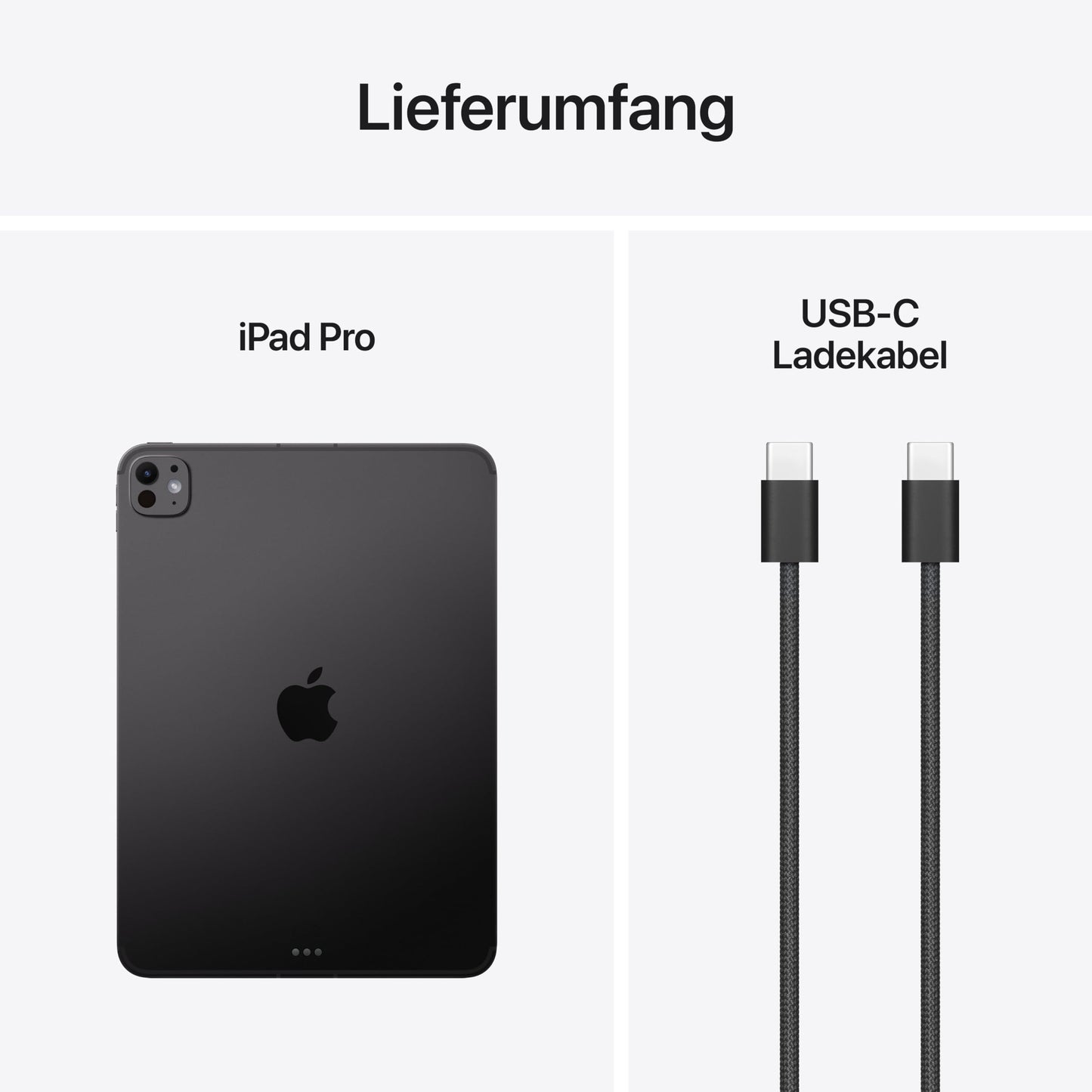 Apple 11" iPad Pro M5, 256 GB: Ultra Retina XDR display, 12 MP landscape front camera/12 MP rear camera, LiDAR scanner, WiFi and 5G cellular, all-day battery - space black - ME2N4TY/A