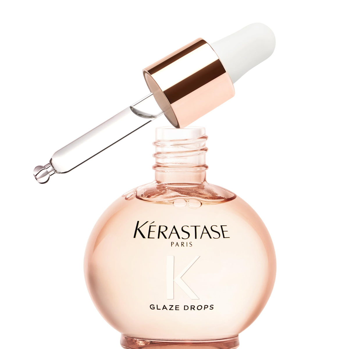 Kérastase Gloss Absolu Glaze Drops, Lightweight hair oil for long, frizz-prone hair, with wild rose oil, for ultimate shine & smoothness, 45ml - 3474637285012
