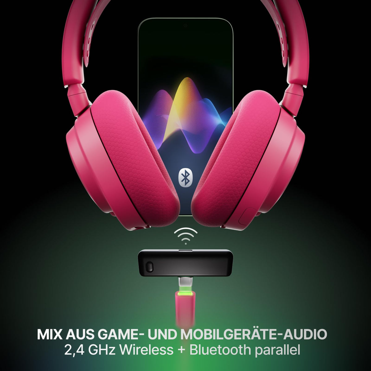 SteelSeries Arctis Nova 7X Wireless Gen 2 Xbox Gaming Headset - Real-time app control - Over 50 hours of battery life - 2.4 GHz/Bluetooth simultaneous connection - PC, PS5, PS4, Switch 1/2, mobile devices - 61760
