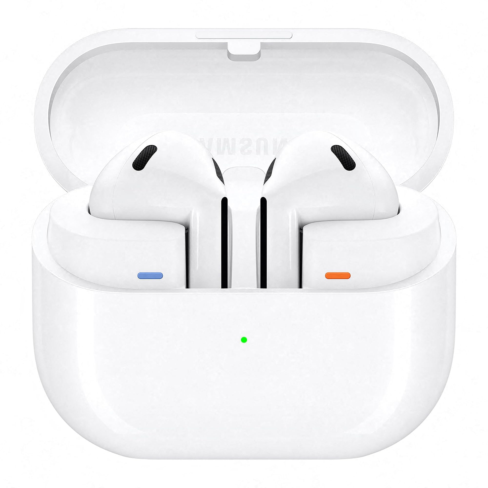 Samsung Galaxy Buds3 Wireless Bluetooth Headphones, Active Noise Canceling (ANC), Adaptive Noise Cancellation, In-Ear Headphones with 360 Audio, White, Incl. Anymode Clear Case - F-R530NZWADBT