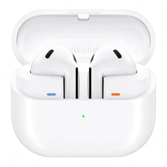 Samsung Galaxy Buds3 Wireless Bluetooth Headphones, Active Noise Canceling (ANC), Adaptive Noise Cancellation, In-Ear Headphones with 360 Audio, White, Incl. Anymode Clear Case - F-R530NZWADBT