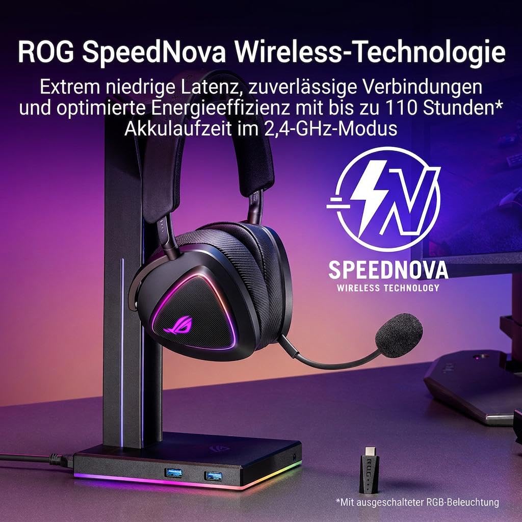 ASUS ROG Delta II Wireless RGB Gaming Headset - 90YH03W0-BHUA00