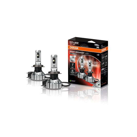 Osram NIGHT BREAKER LED SMART H7; up to 330% more brightness; 6000K, 12V, LED high and low beam with street approval, white - 64210DWNBSM-2HB