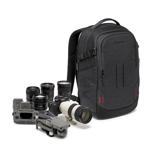 Manfrotto PRO Light Backloader S, Professional Camera Backpack, Top and Rear Access, Double Tripod Mount, Padded Backpack with Interchangeable Dividers, Black - MB