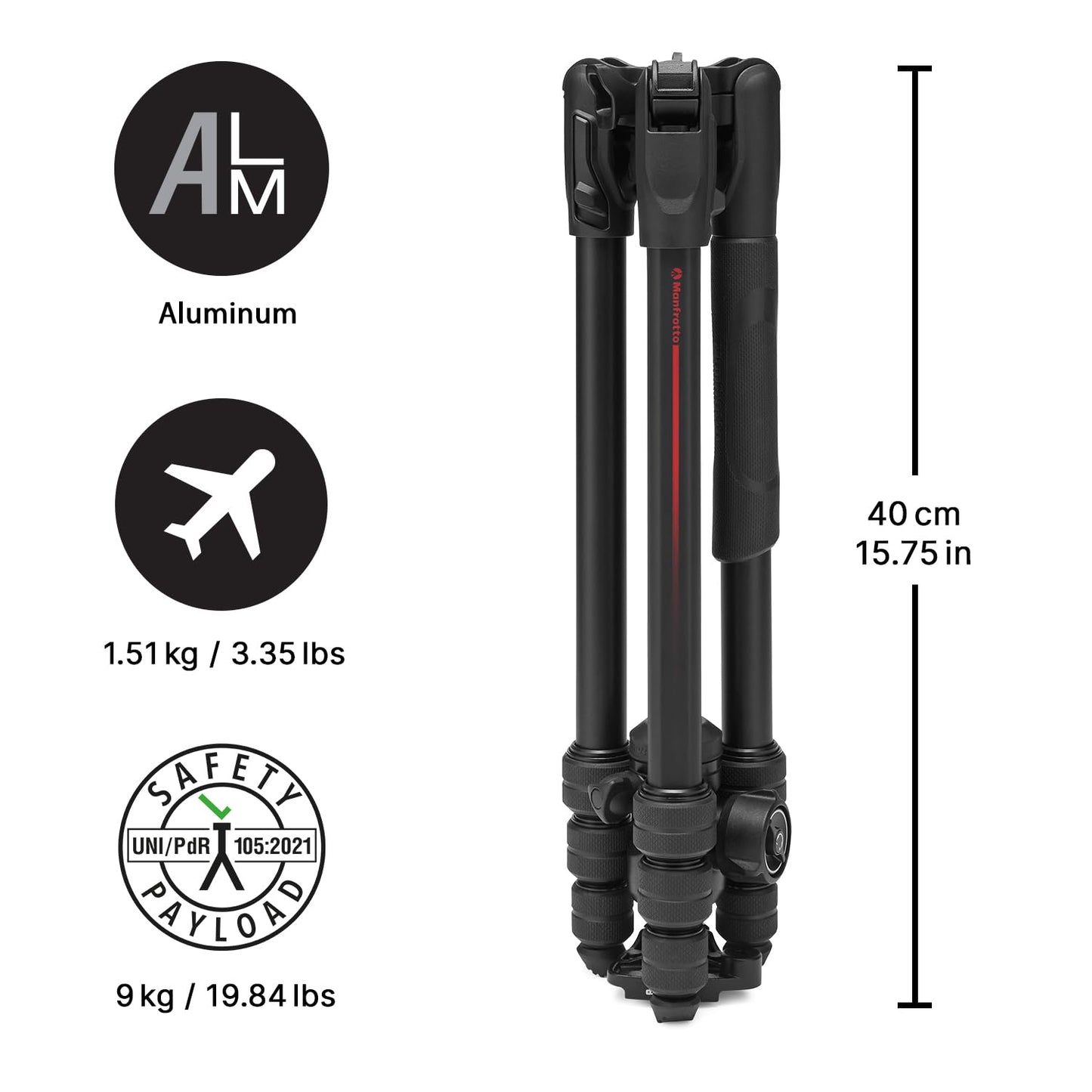 Manfrotto Befree Advanced AS Camera Tripod Rotary Lock Compatible with Arca-Swiss Portable Compact Travel Tripod Set Ball Head Aluminum Tripod for DSLR Mirrorless Cameras Camera Accessories - MKBFRTA4FB-BH
