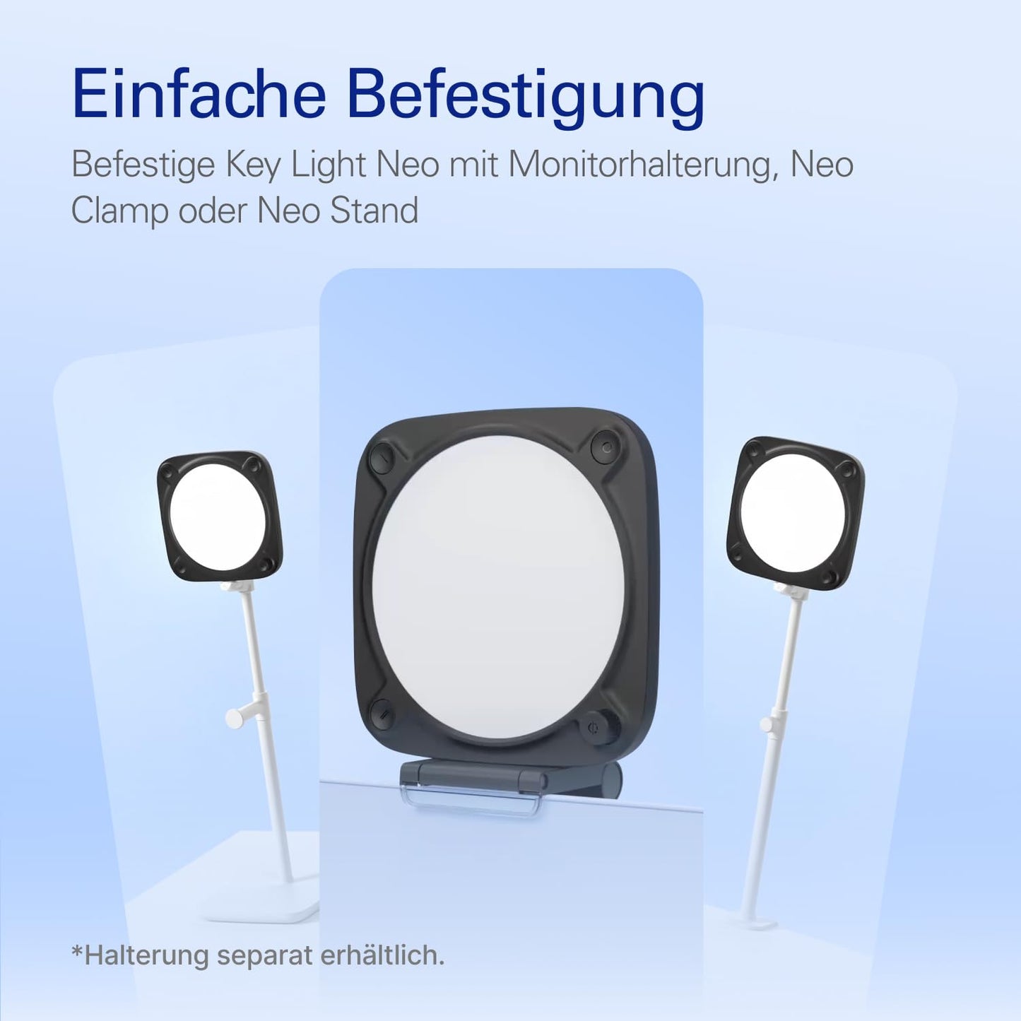 Elgato Key Light Neo Black with monitor holder - 20LAJ9911-bk
