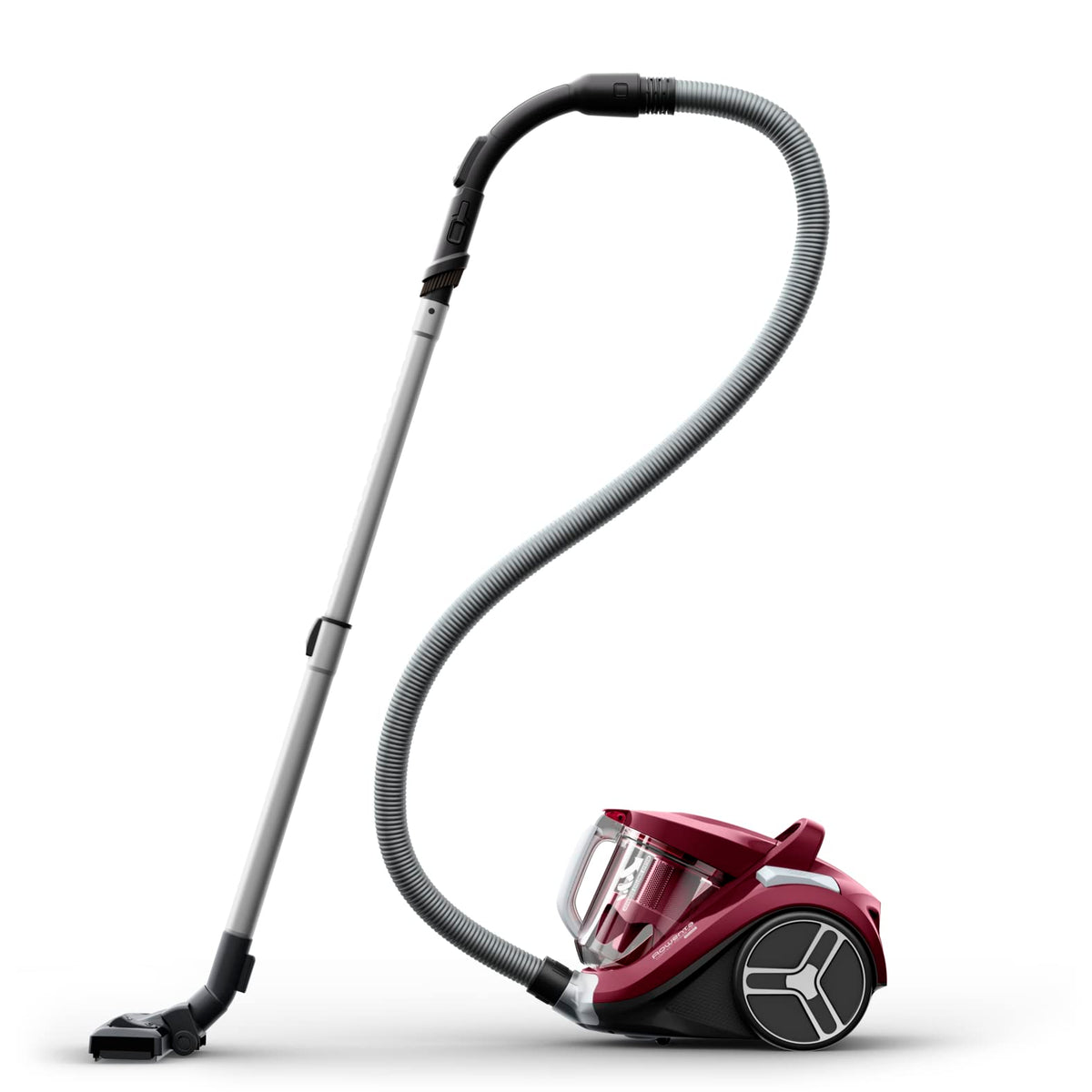 Rowenta Compact Power XXL Classic bagless vacuum cleaner, 900 Watts, 3-stage filtration system, capacity, compact design, 8.80 m cleaning radius, including 2-in-1 crevice tool, red, RO4B23