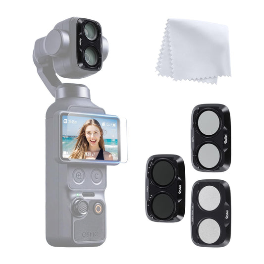 Rollei filter set compatible with DJI Osmo Pocket 4P VND 2~32+CPL+Black Mist - 27542
