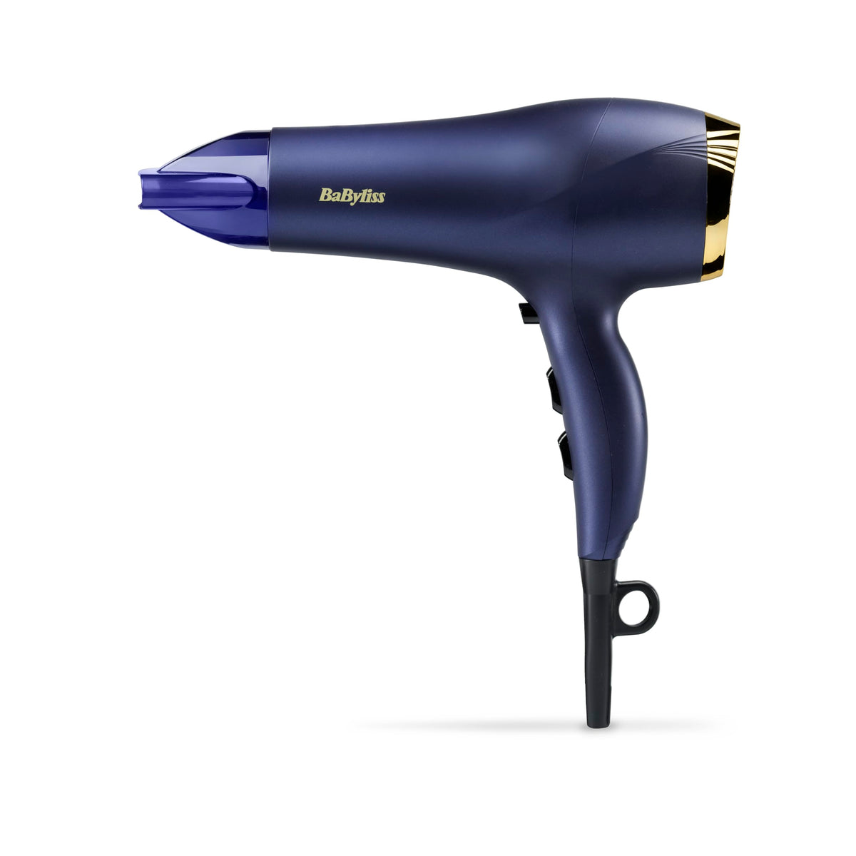 BaByliss Hair Dryer Midnight Luxe – Powerful 2300W hair dryer, anti-frizz ion technology, fast drying, professional and lightweight, 3 heat settings & 2 speed settings, 5781PE