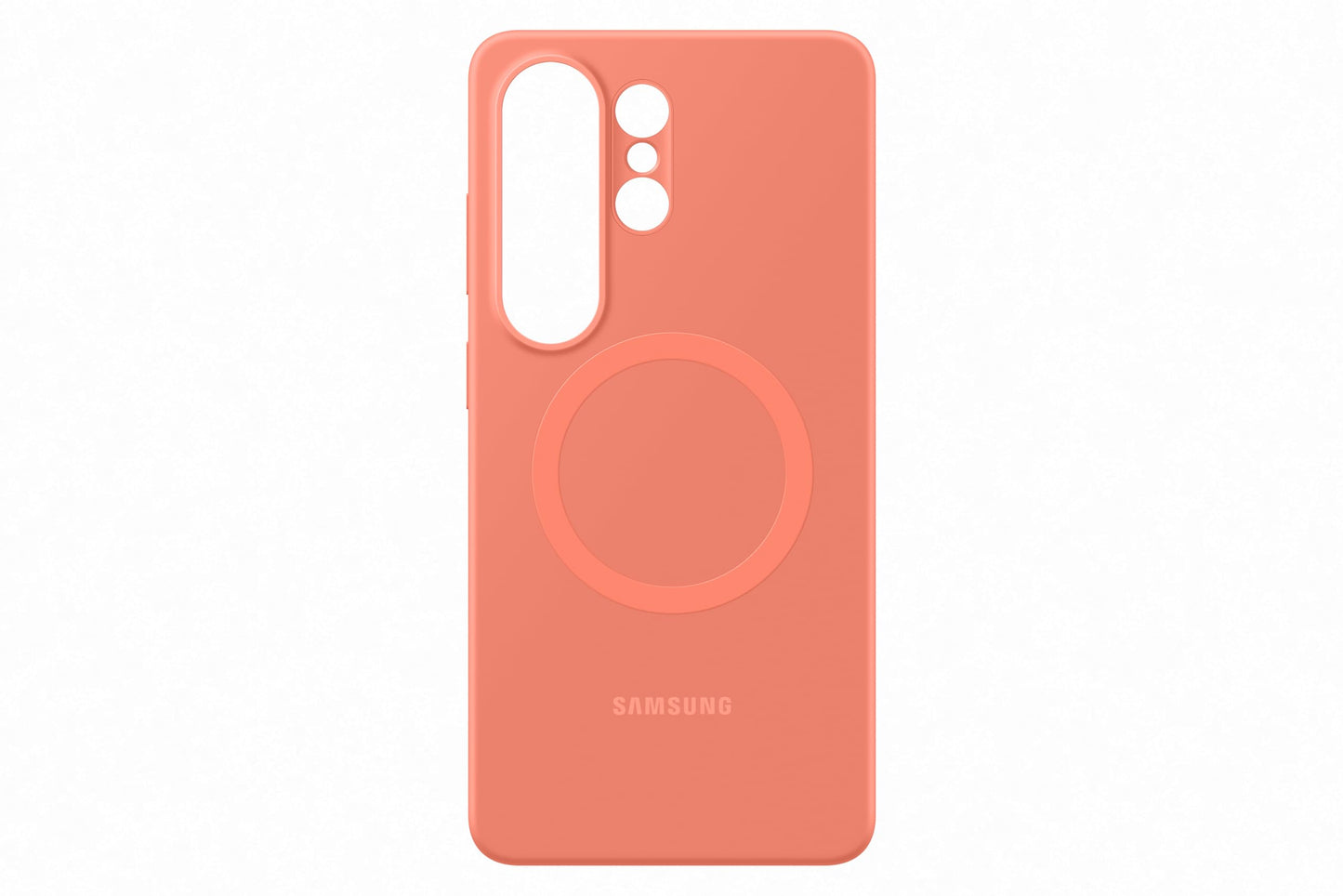Samsung Silicone Magnet Smartphone Case EF-ES948, case for the Galaxy S26 Ultra, mobile phone case with magnetic ring for attaching accessories, silicone, protective case, shockproof, thin and easy to grip, Coral Red - EF-ES948COEGWW