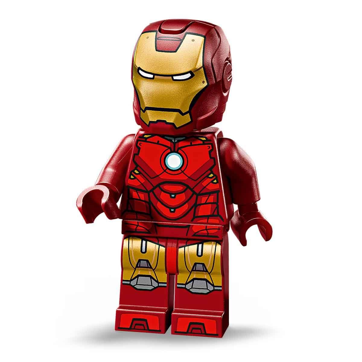 LEGO ǀ Marvel Iron Man MK4 bust - model building for adults - including Tony Stark minifigure as well as shoulder cannons and rotating head - collector's item & Avengers gift for fans - 76327