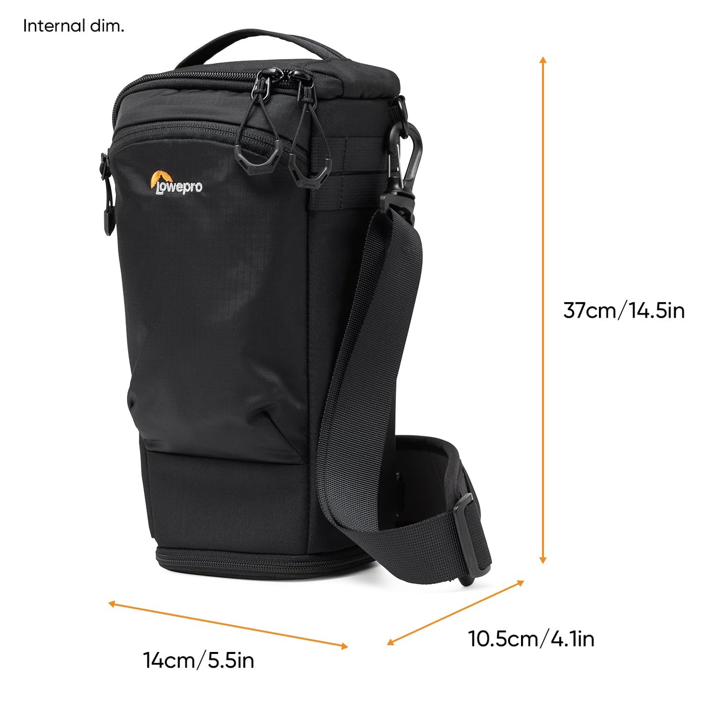 Lowepro ProTactic TLZ 75 Slim AW III toploader camera bag for mirrorless DSLR, volume: 4.5 l, dimensions: 37x10.5x14 cm, for cameras with attached lens, mod. Shoulder bag, for photographers/videographers - LP37497-PWW