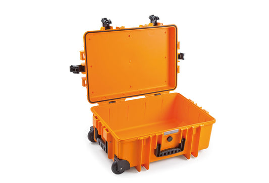 B&W Outdoor Transport Case - Type 6700 Orange - IP67 certification, dustproof, shatterproof and indestructible - 6700/O