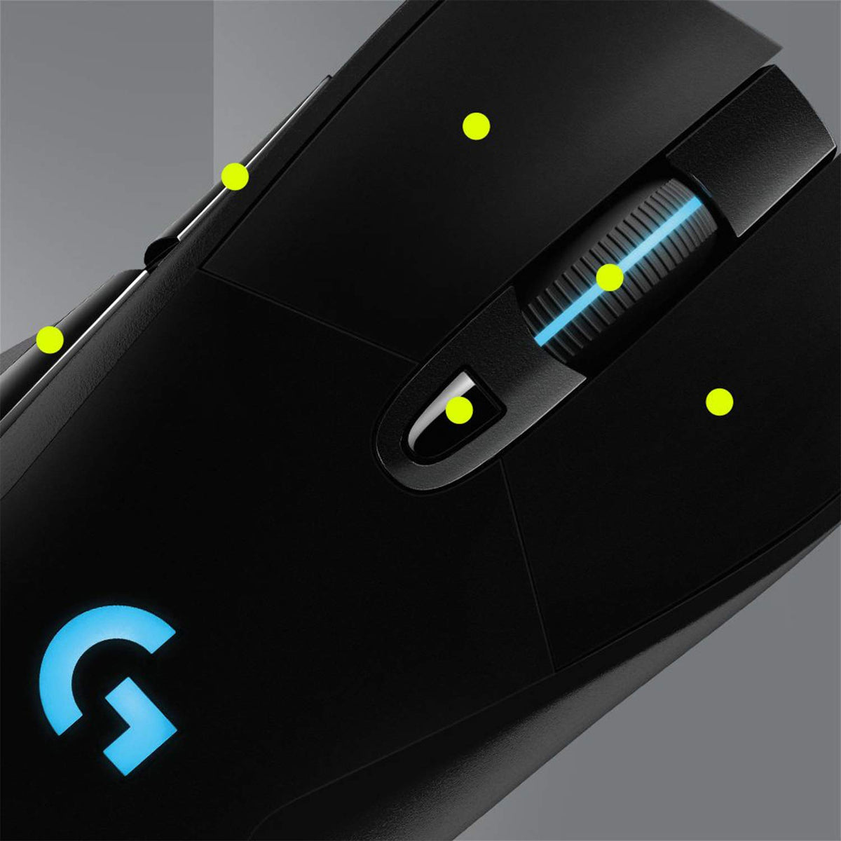 Logitech G703 LIGHTSPEED wireless gaming mouse with HERO 25K DPI sensor - 910-005640