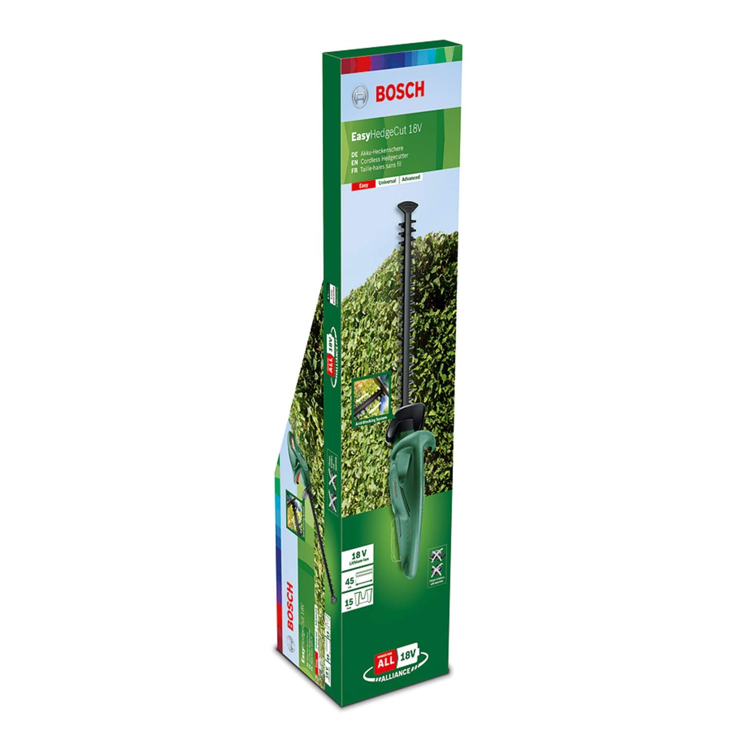 Bosch cordless hedge trimmer EasyHedgeCut 18-45 (without battery/charger) - 0600849H03