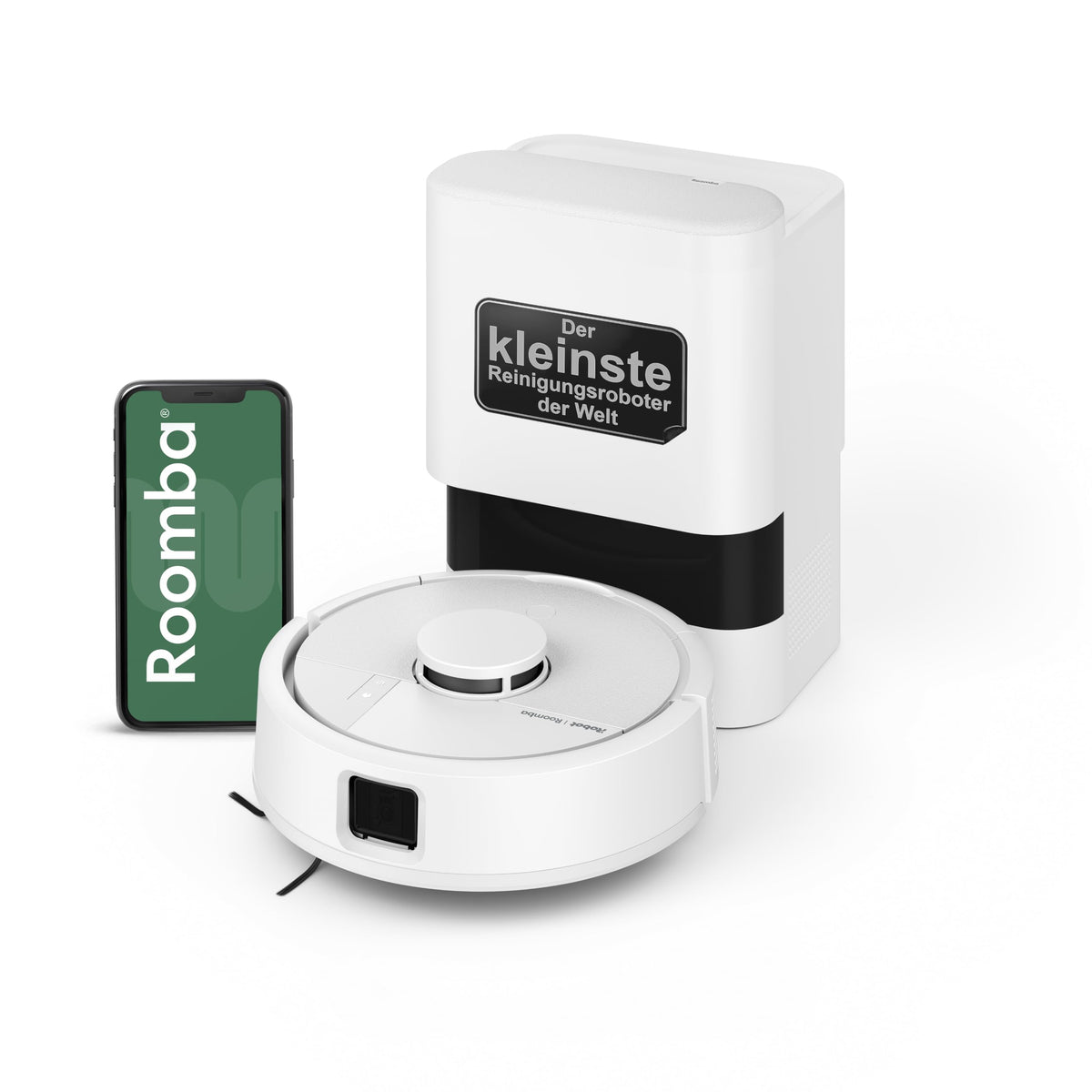 iRobot Roomba Mini Vacuum Robot with Mopping Function, AutoEmpty Base, LiDAR - F155240