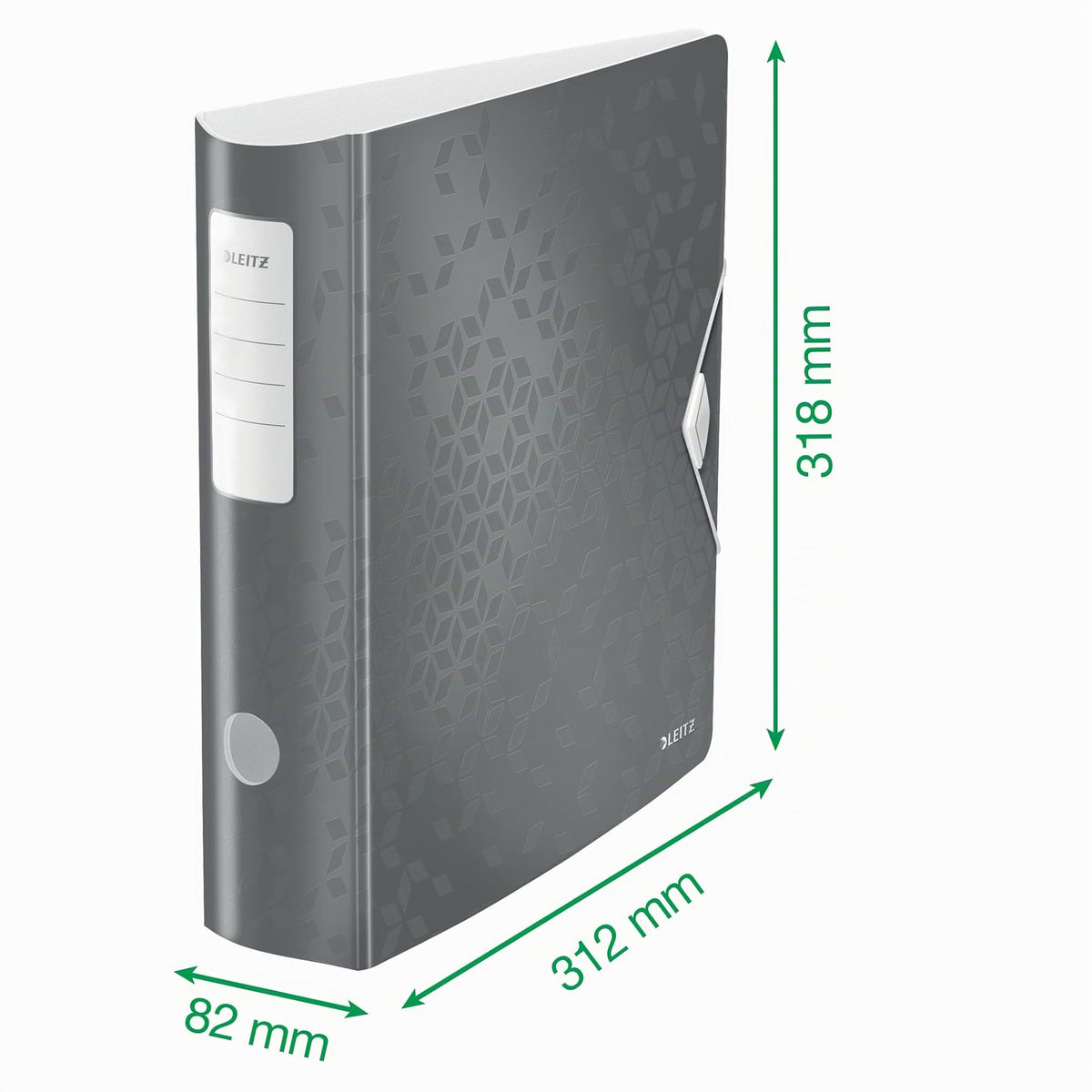 Leitz quality folder 180° Active WOW, pack of 5, A4, wide, rounded spine, 8.2 cm wide, elastic band closure, light polyfoam, plastic folder, WOW series, pink, 11060023 - 938993
