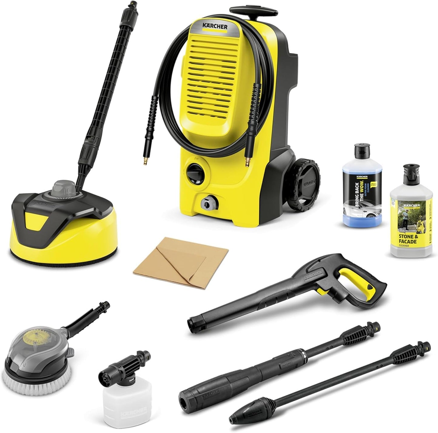 Kärcher high-pressure cleaner K 5 Classic Car & Home, pressure: max. 145 bar, delivery rate: 500 l/h, area: 40 m²/h, water filter, weight: 5.6 kg, high-pressure gun, dirt blaster, VPS, car & home kit - 1.950-706.0