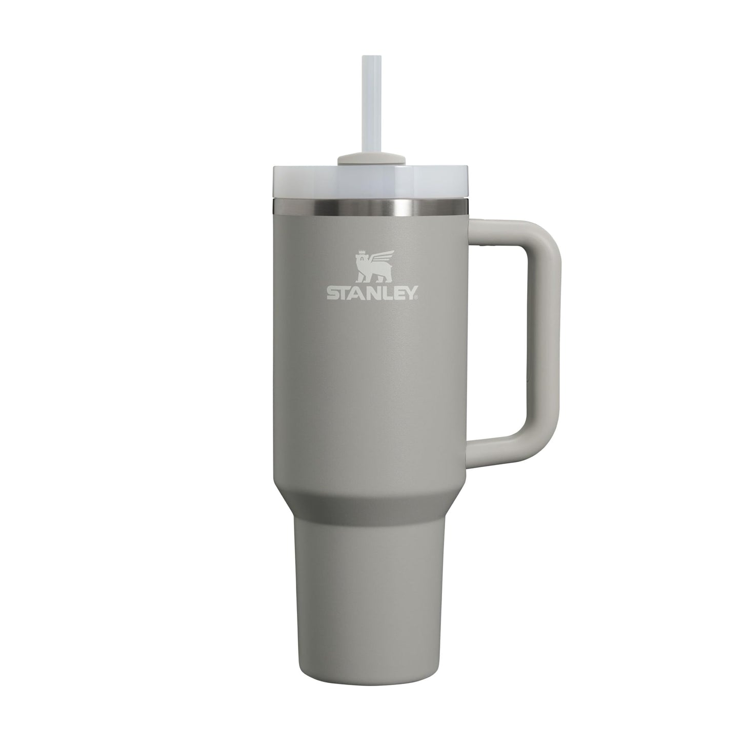 Stanley 1913 Quencher H2.0 Flowstate Drinking Bottle with Straw 1.2L - Thermo Mug Cools 11 Hours - 48 Hours Ice Cold - Dishwasher Safe - Thermos Bottle BPA Free - Stainless Steel Drinking Cup - Ash - 100000108430