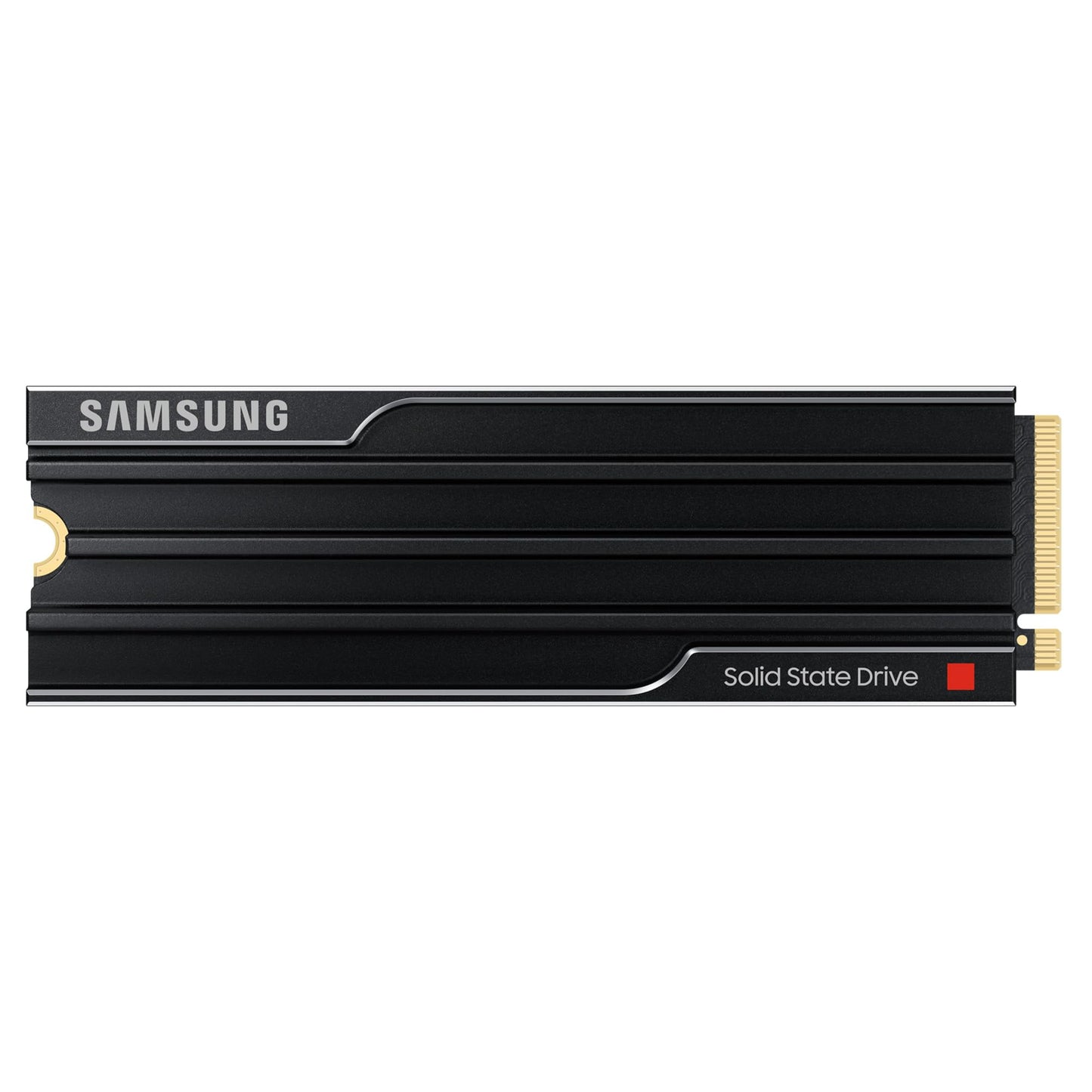 Samsung 9100 PRO Heatsink NVMe M.2 SSD, 1TB, PCIe 5.0, 14,700 MB/s Read, 13,300 MB/s Write, Internal SSD for PC and Console Gaming and Video Editing, Black, MZ-VAP1T0CW