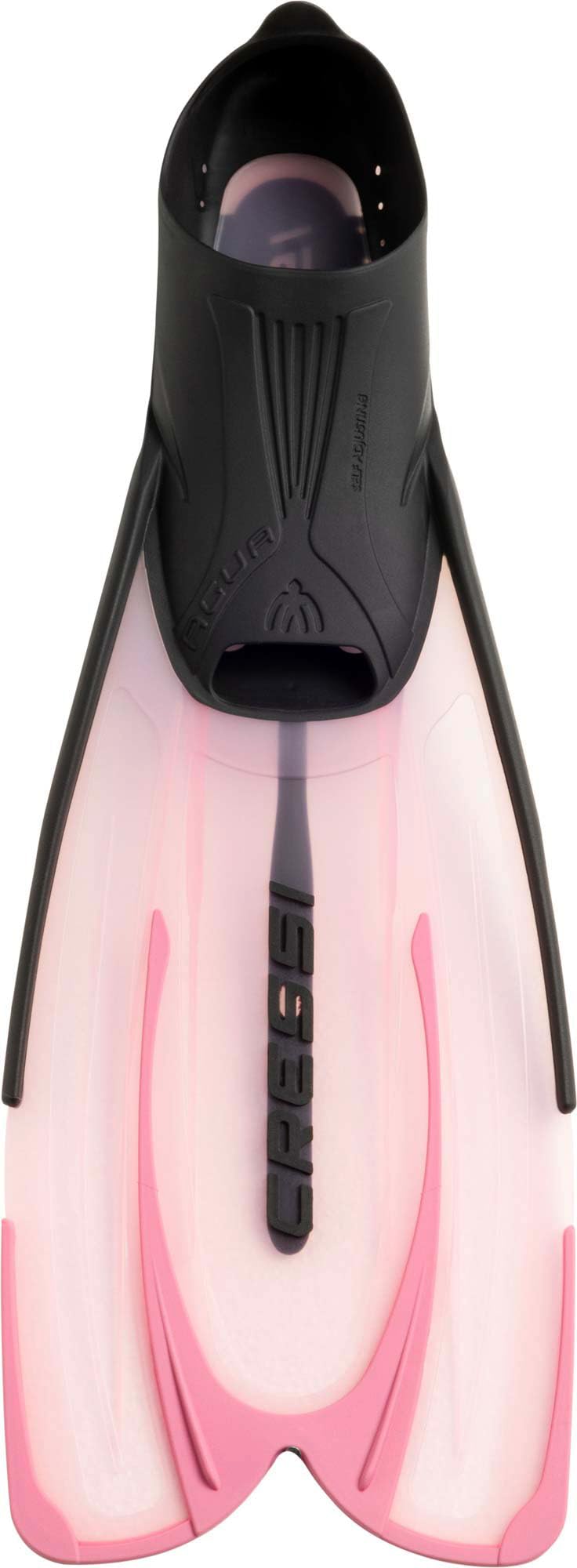 Cressi Agua Fins Swimming Fins - Adjustable Foot Section for Diving - Ergonomic Short Fins Adults & Children - Durable Fin Material - Pink - 37/38 - CA206437