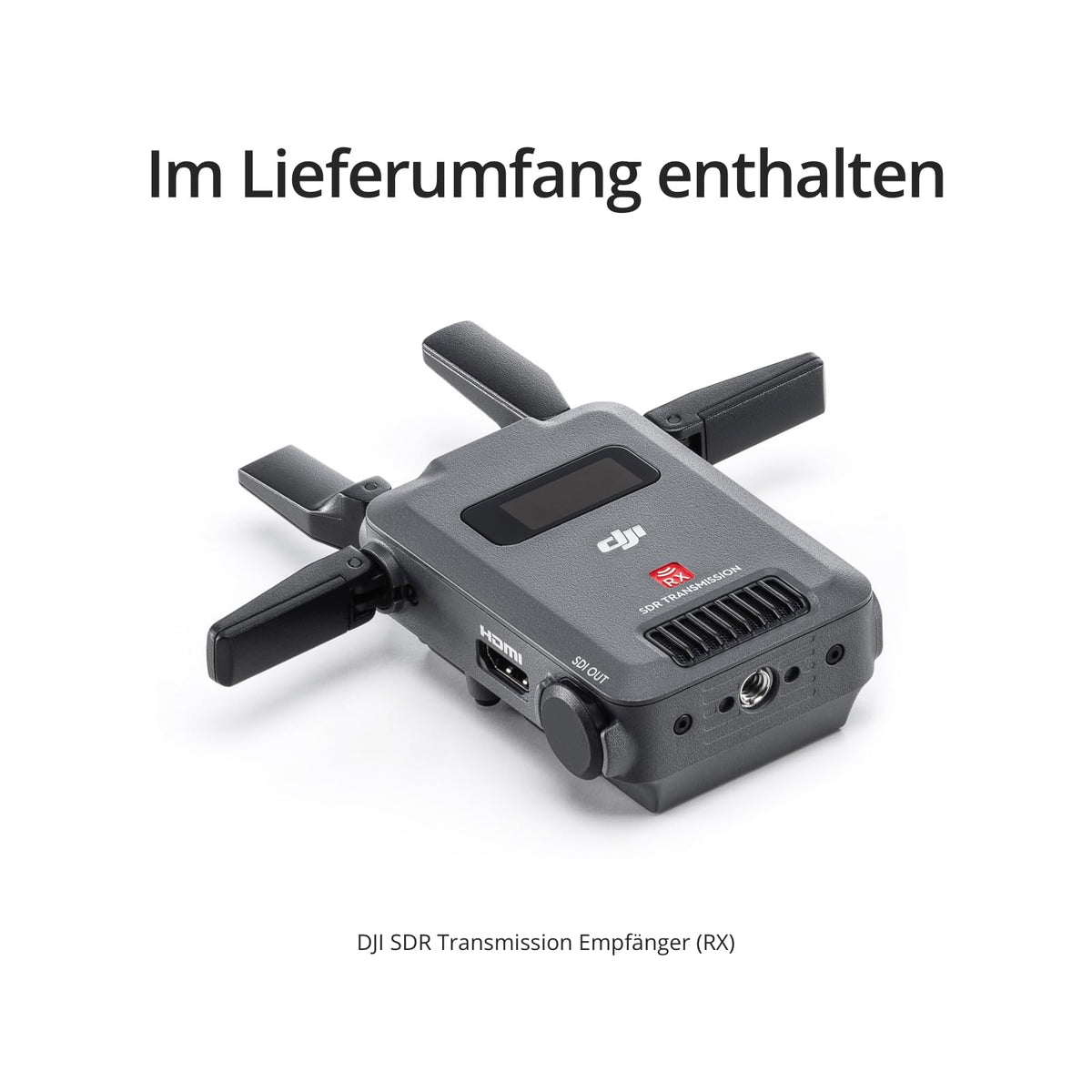 DJI SDR Transmission Receiver, 3 km 1080p/60fps SDR transmisie video wireless, Doar receptor, Stabil & Anti-interferență, Penetrare puternică, Rată de biți mare, Număr nelimitat de receptori - 6941565983947