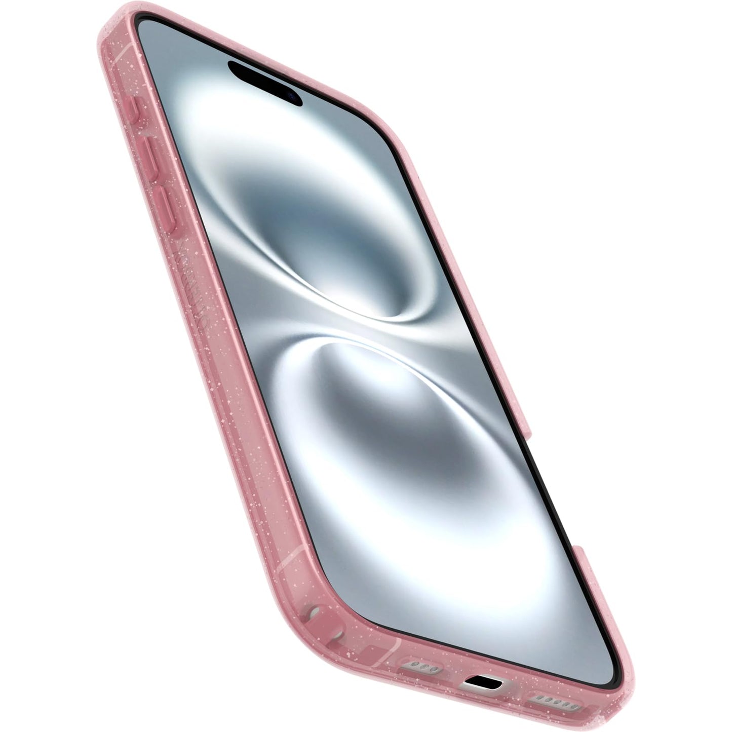 OtterBox Symmetry Series Clear MagSafe Transparent Case for iPhone 16 Plus, Shockproof Drop Proof Protective Case, 3X Military Grade Tested, Clear/Pink - 77-96360