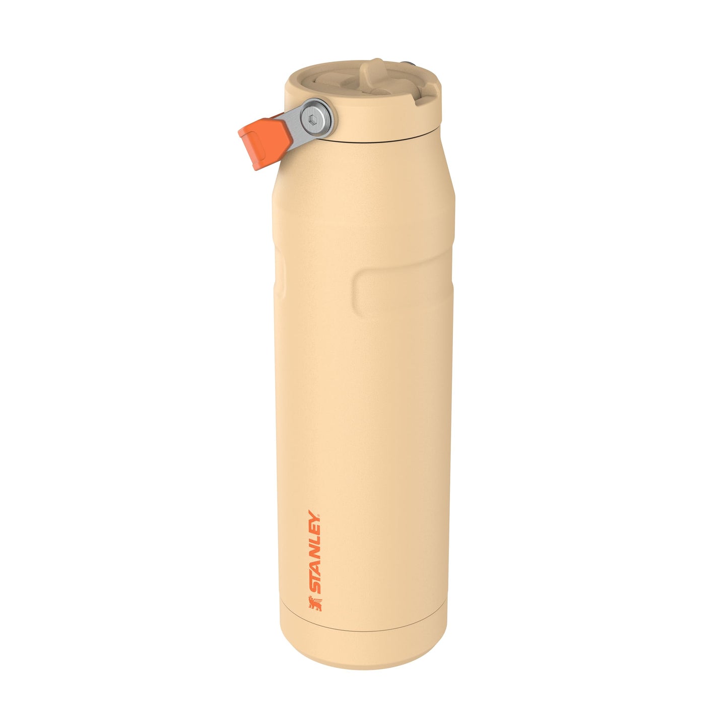Stanley 1913 Flip Straw Drinking Bottle with Straw 1.06L - Thermal Mug Cools for 17 Hours - Ice Cold for 4 Days - BPA Free - Leakproof - For Drink Holders - Dishwasher Safe - Orange Sherbert - 100000127150