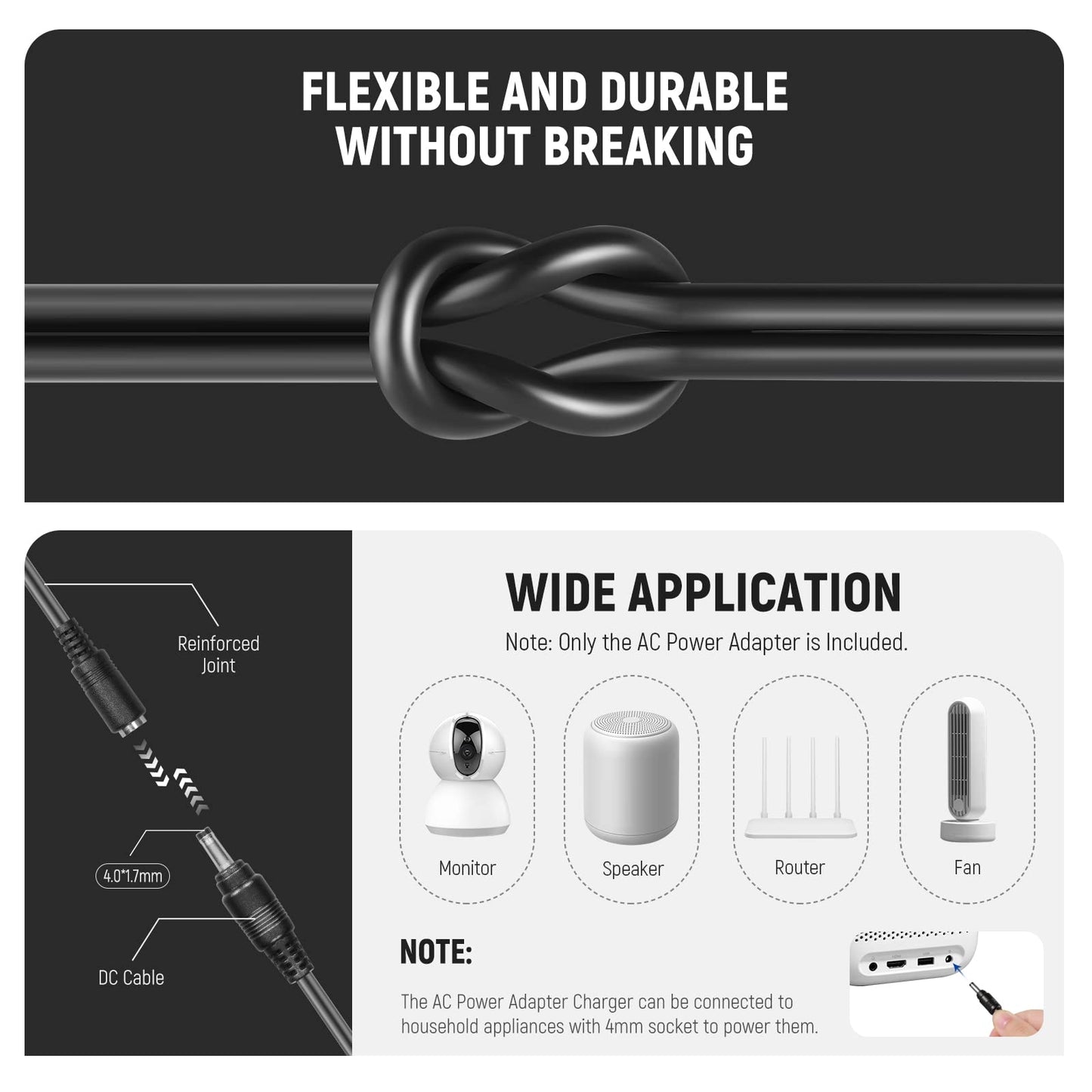 NEEWER Virtual Battery with AC/DC Coupler, Replaces EP~5B/EN~EL15 Power Supply, Compatible with Nikon Z5 Z6 Z7 Z6II Z7II D500 D610 D750 D780 D800 D810 D850 D7000 D7100 D7200 D7500 - 10101138