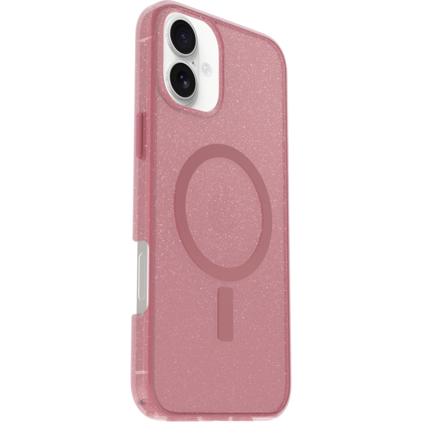 OtterBox Symmetry Series Clear MagSafe Transparent Case for iPhone 16 Plus, Shockproof Drop Proof Protective Case, 3X Military Grade Tested, Clear/Pink - 77-96360