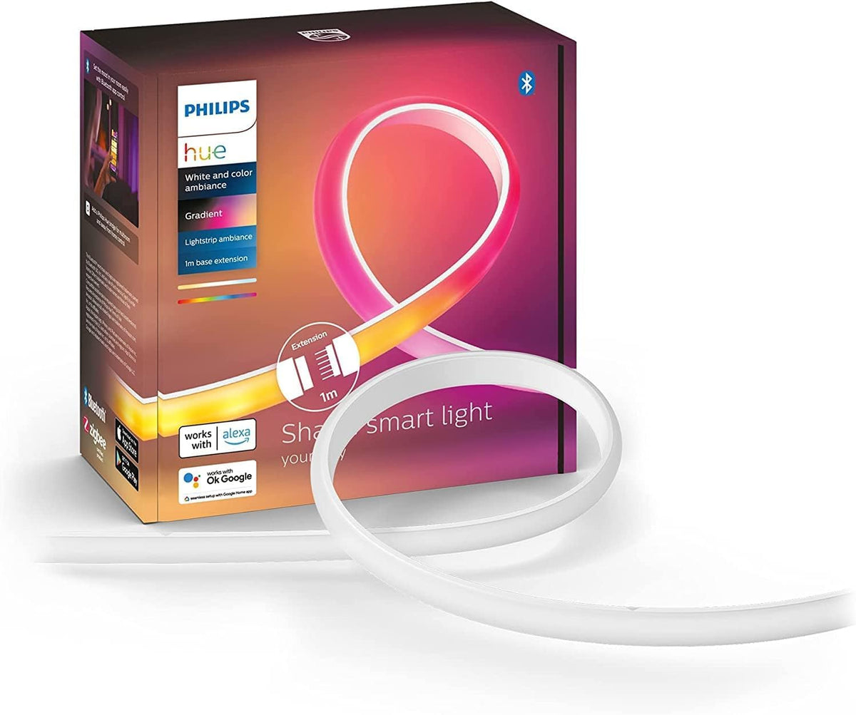 Philips Hue Gradient Lightstrip Extensie, Iluminare ambientală, 1m - 929002995001