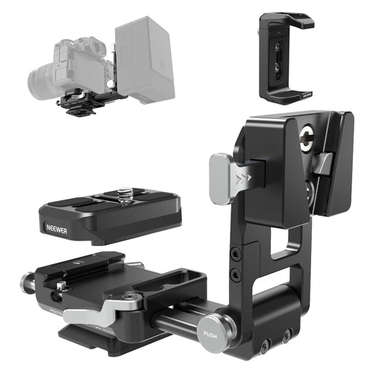 NEEWER V Mount Battery Plate, adaptor V Lock modular cu placă QR de tip Arca, suport portabil pentru încărcător pentru NEEWER PS099E, compatibil cu DJI RS4 RS3 gimbal, cadru pentru cameră, accesorii pentru rig video, PS017B