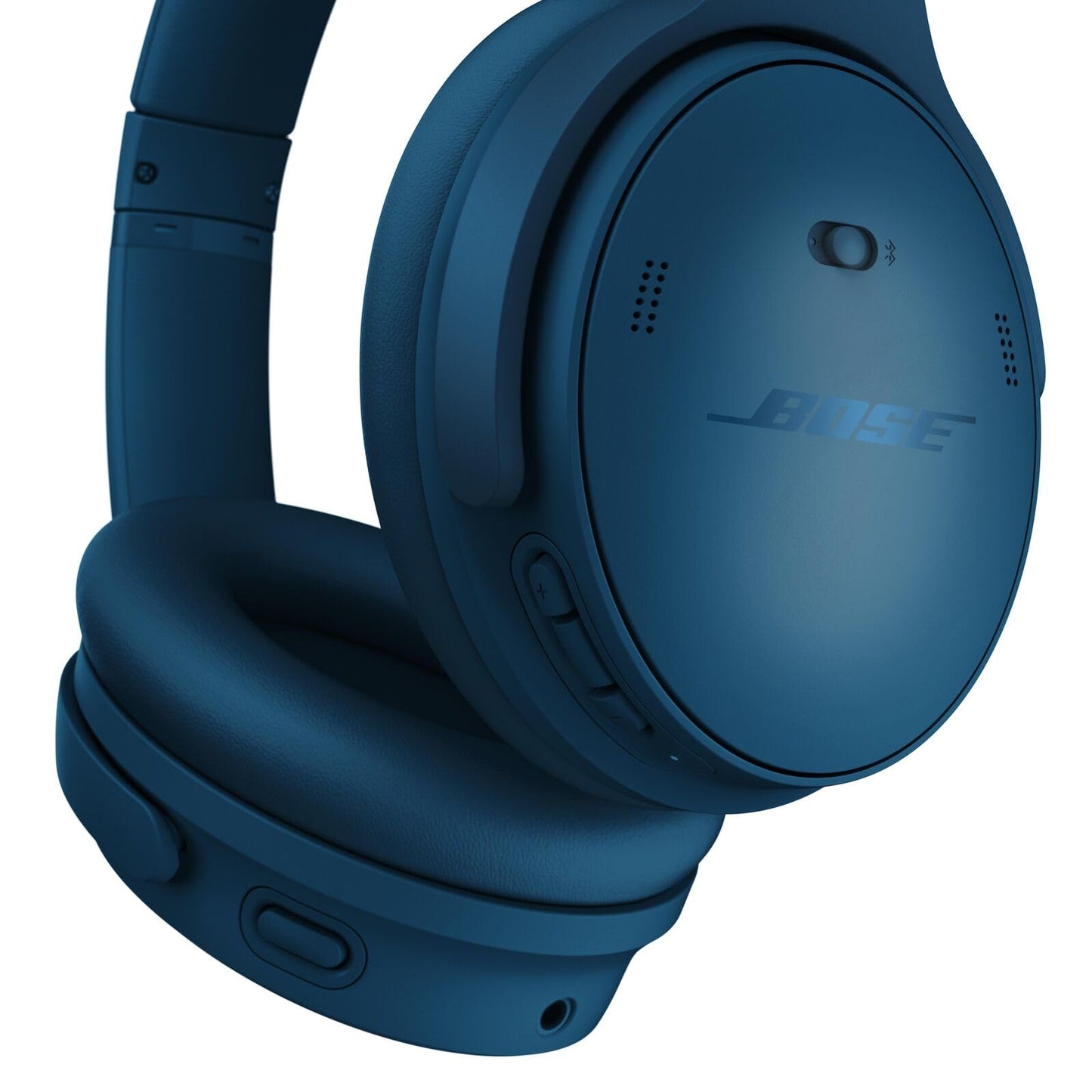 Bose QuietComfort wireless headphones with microphone and noise canceling, Bluetooth over-ear headphones, audiophile headphones, on-ear headphones with noise canceling, up to 24 hours of battery life, twilight blue - 884367-1600