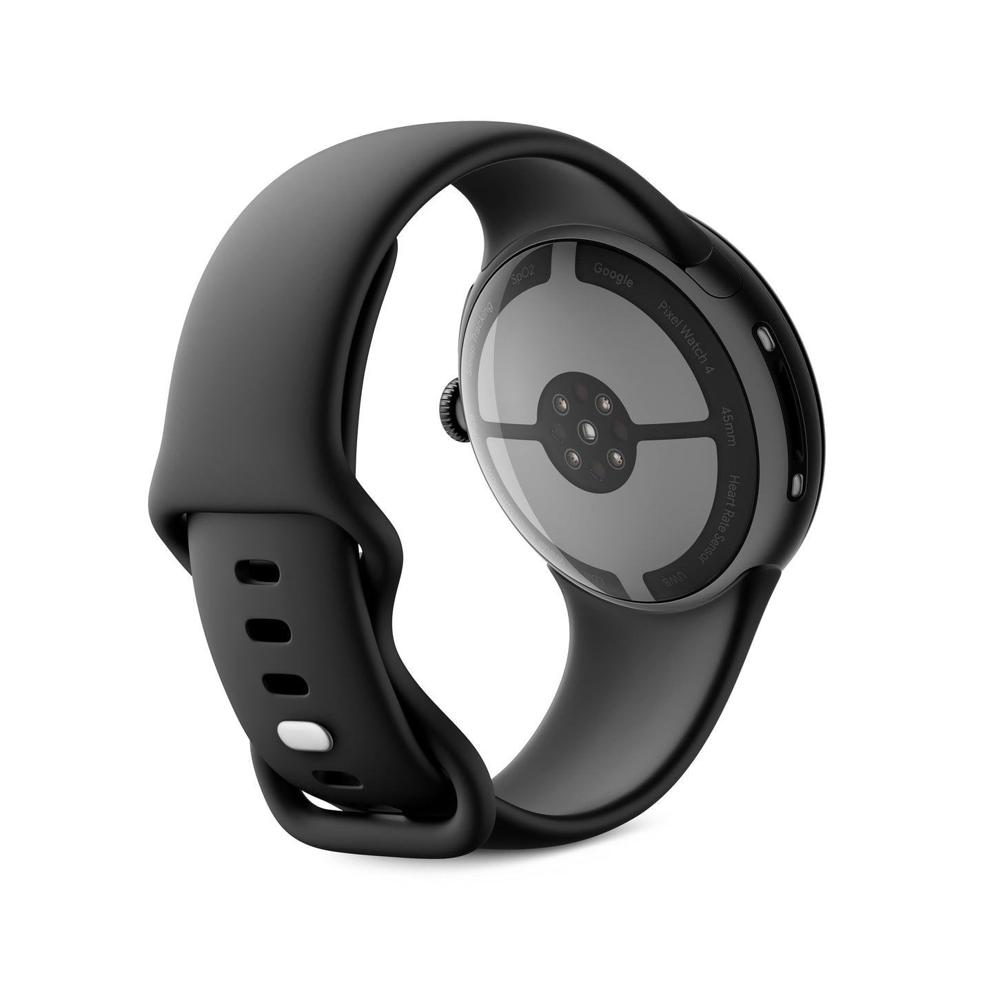 Google Pixel Watch 4 (45mm) - Android smartwatch with comprehensive health and fitness tracking and Gemini support - Matte Black aluminum body - Obsidian sports band - LTE