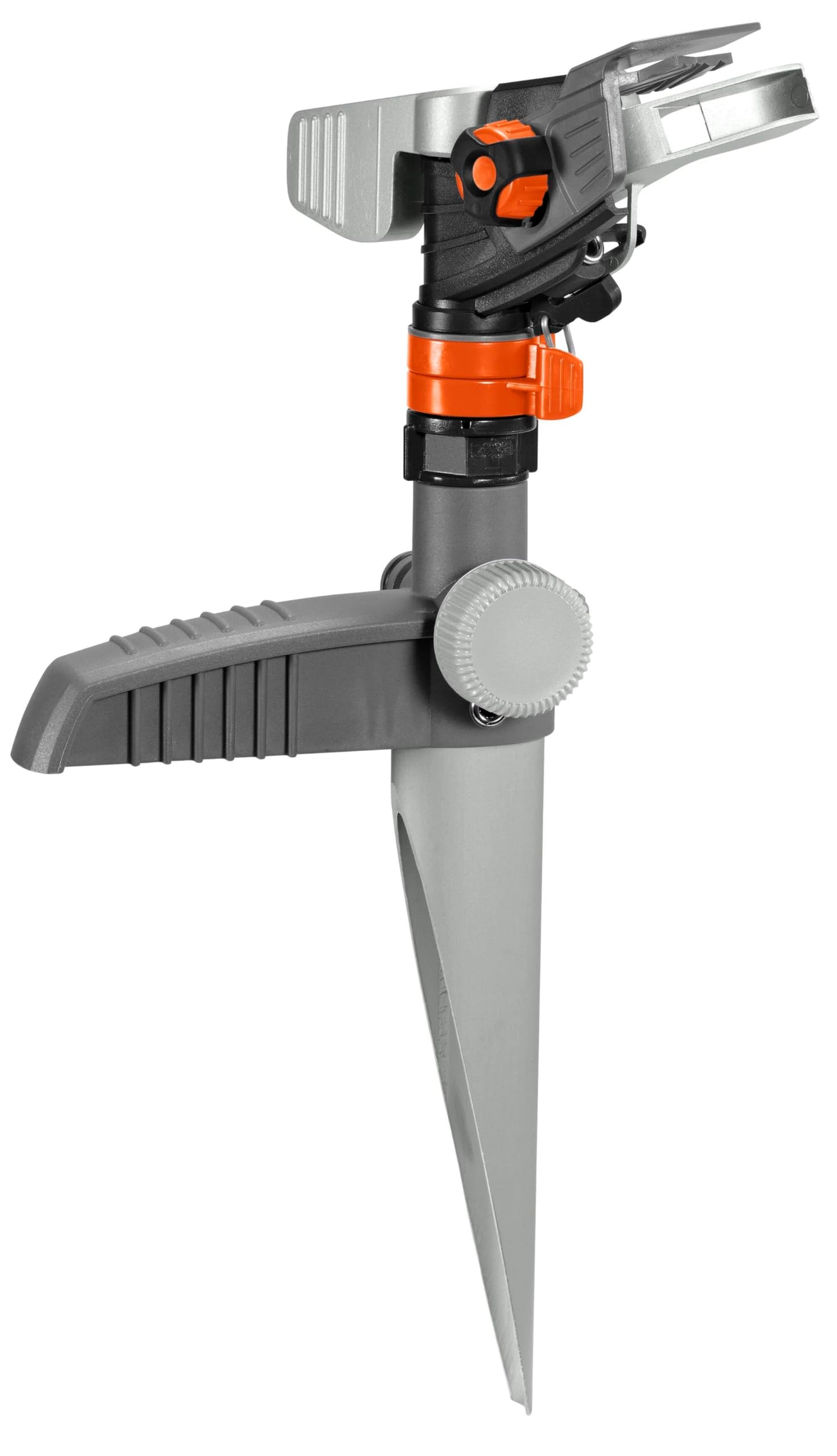 Gardena Premium pulse, circle and sector sprinkler (on metal spike): Premium sprinkler for watering larger areas up to 490 m², infinitely variable range adjustment up to 12.5 m (8136-20) - 08136-20