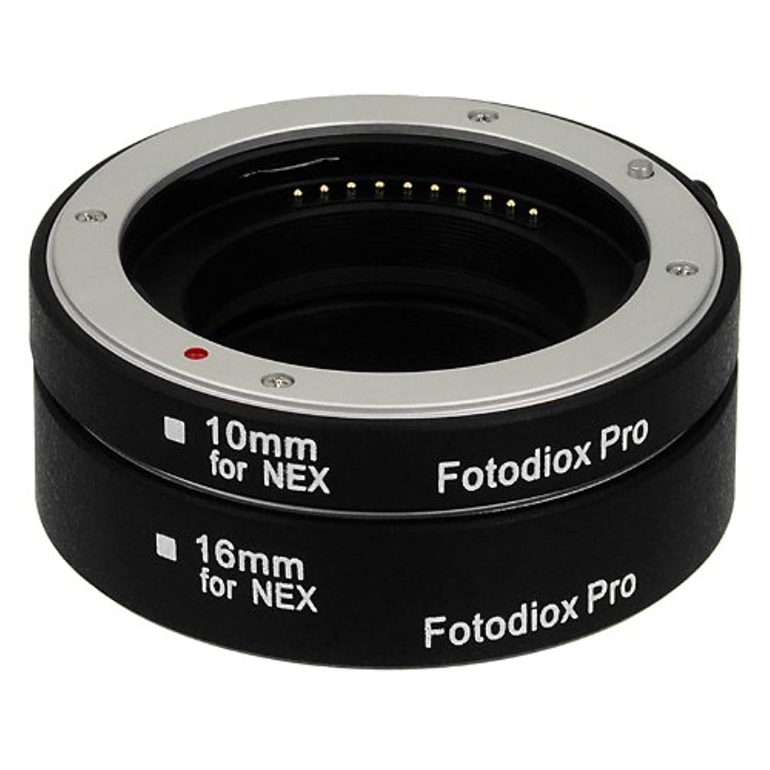 Fotodiox Pro Automatic Macro Extension Tube Set Compatible with Sony E-Mount Cameras - for Extreme Macro Photography - Macro-Tube-Auto-SnyE