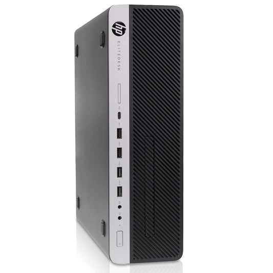 HP EliteDesk 800 G4 SFF PC Desktop Computer, Intel i7-8700, 16 GB RAM, SSD Hard Drive 512 GB, Windows 11 Pro (Refurbished) - HP800G4-SFF-I7