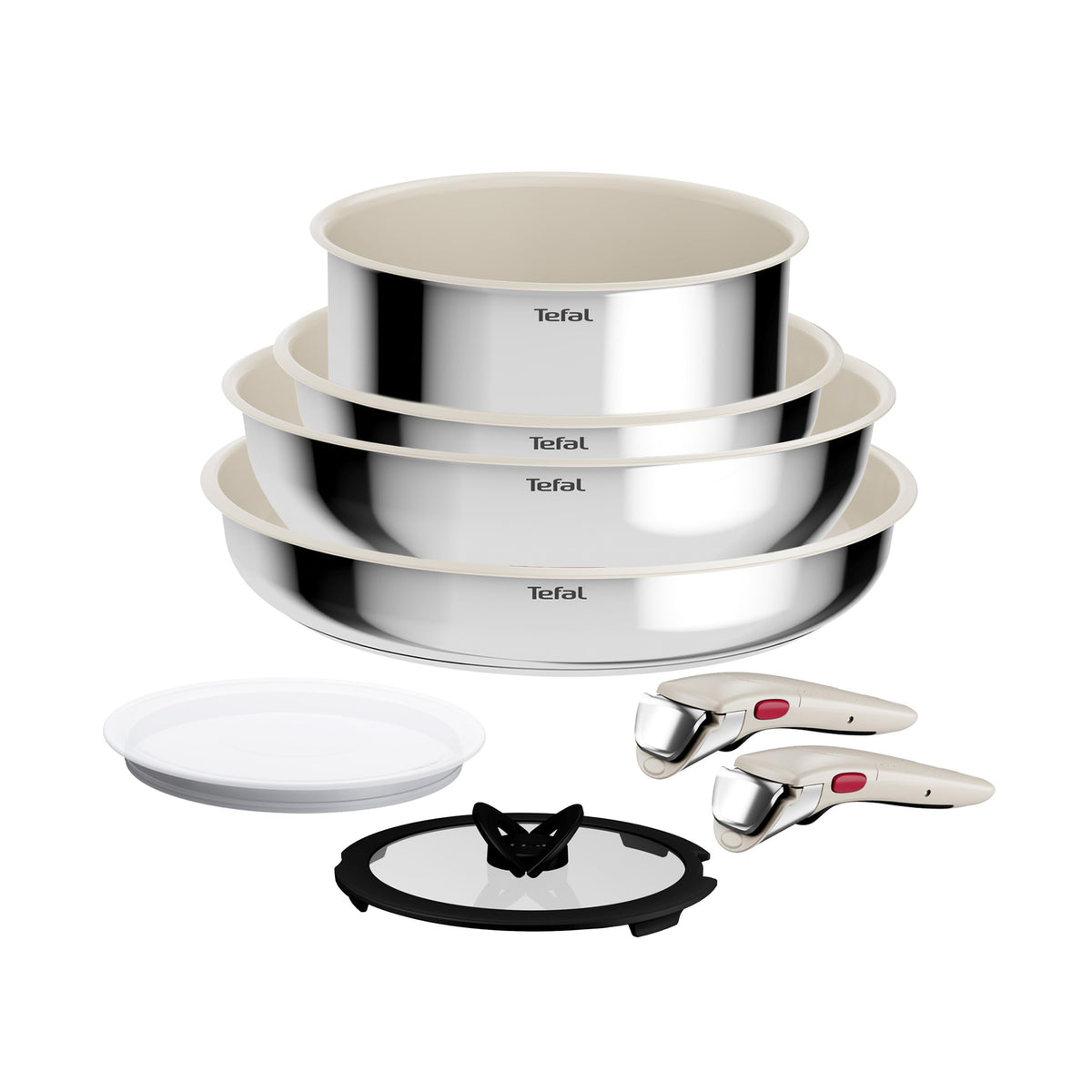 Tefal Ingenio Comfort Max 8-piece Ceramic Cookware Set - L885S844