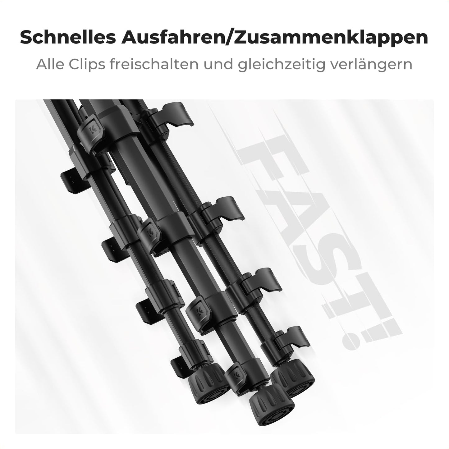K&F CONCEPT aluminum camera tripod, 190cm lightweight tripod with bag - KF09.126