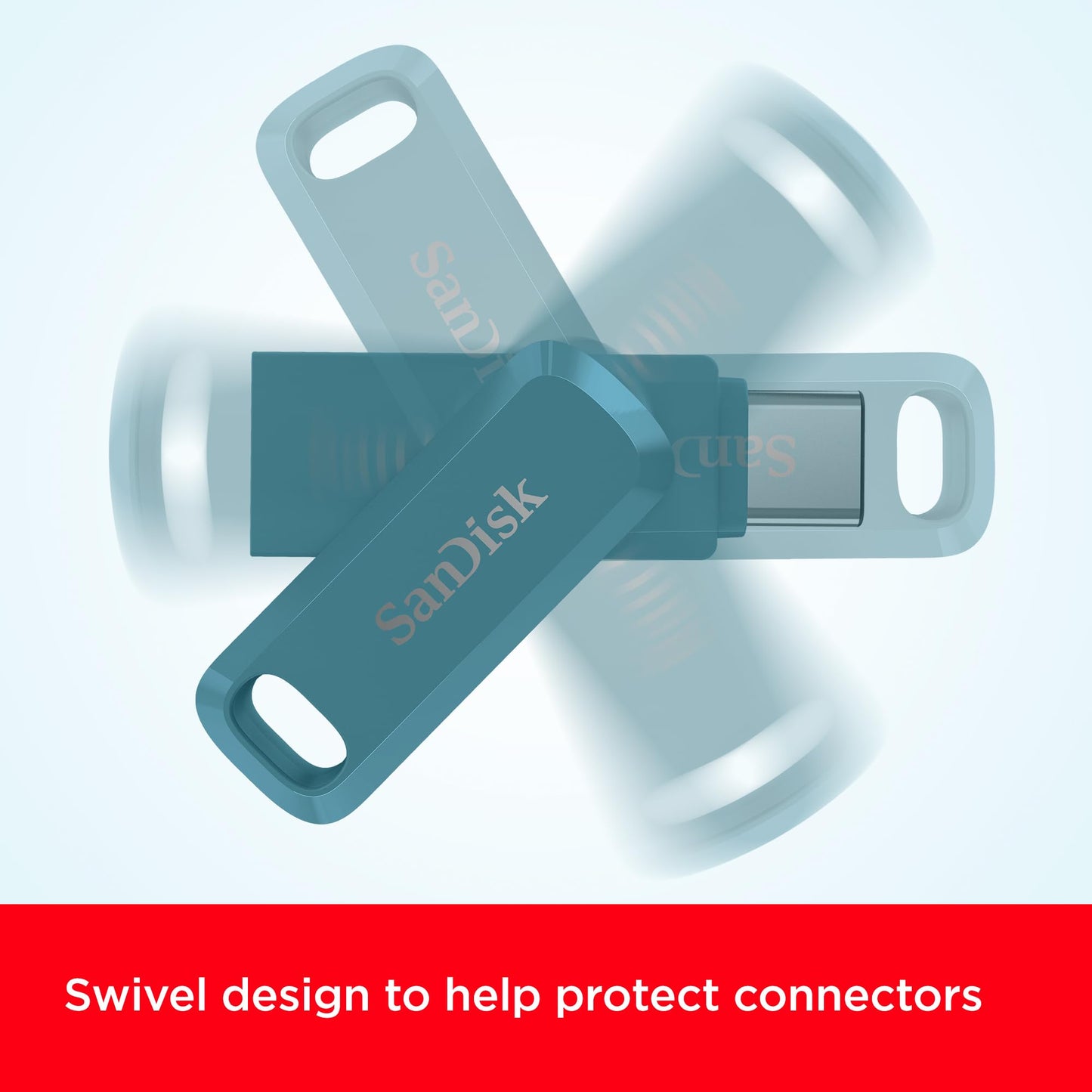 SanDisk Ultra Dual Drive Go USB Type-C 64 GB (Android smartphone memory, USB Type-C port, 150 MB/s reading speed, can be used as a key fob) Navagio Beach - SDDDC3-064G-G46NBB
