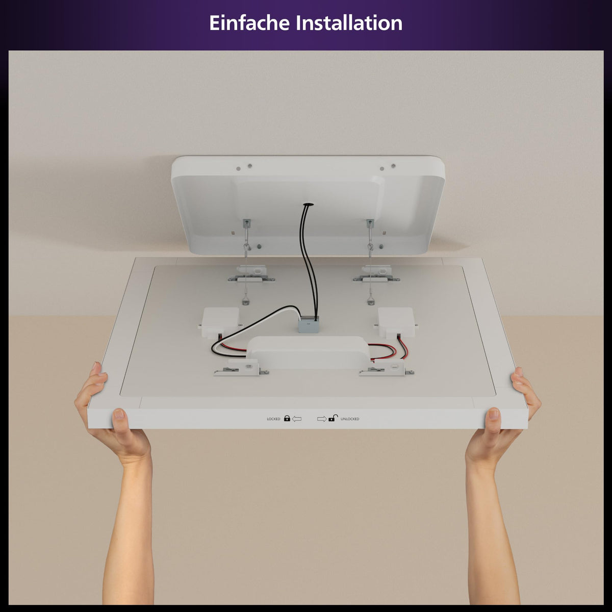 Philips Hue Datura Panel Light, 60 x 60 cm, Square - 8720169277670