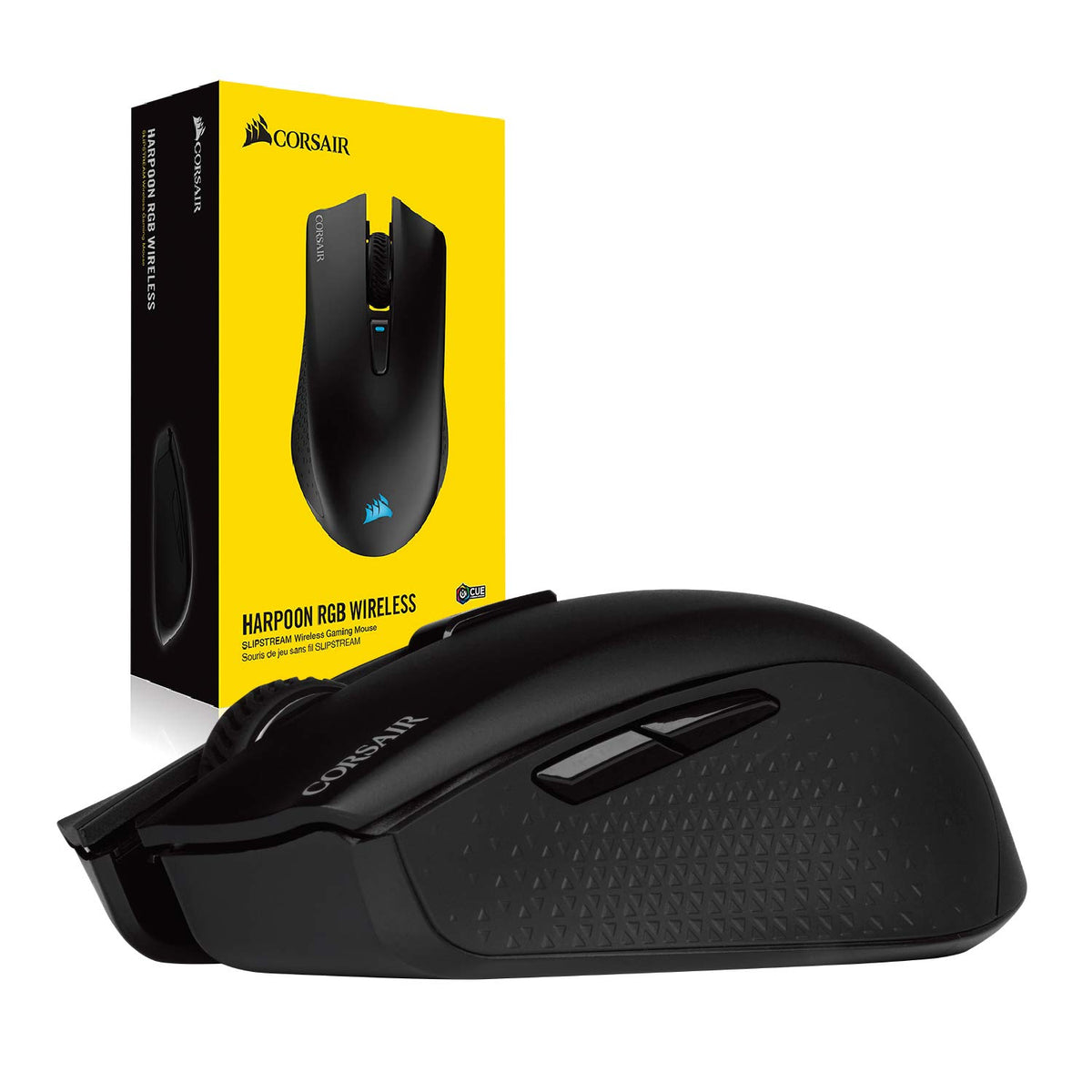 Corsair Harpoon Wireless RGB Lightweight FPS/MOBA Gaming Mouse - 10,000 DPI - 6 Programmable Buttons - Low-Latency Bluetooth - iCUE Compatible - PC, Mac, PS5, PS4, Xbox - Black - CH-9311011-EU