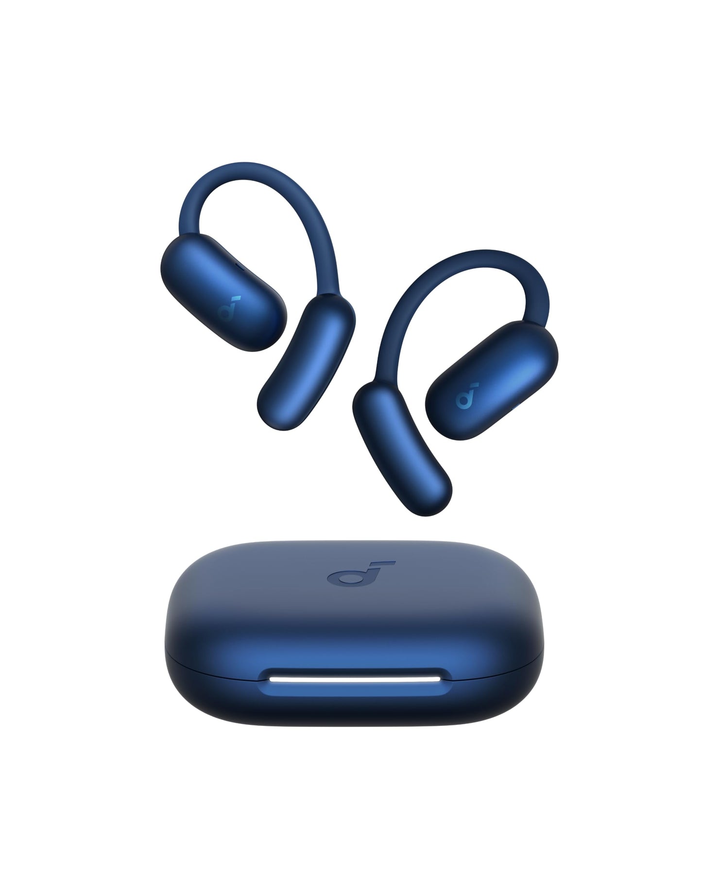 soundcore AeroFit 2 by Anker, open-ear headphones, AI translation, adjustable ear hooks, firm hold, deep bass, Hi-Res audio, 42h playtime, Bluetooth 5.4, wireless charging, IP55, clear calls through AI - A3874