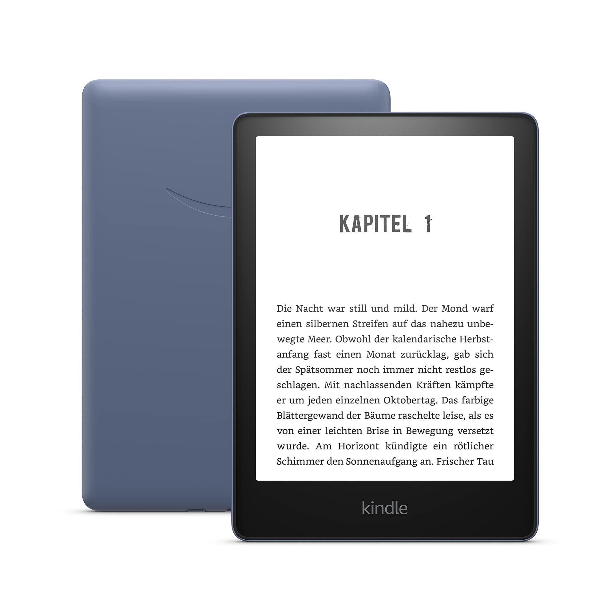 Certified and Refurbished Kindle Paperwhite (16GB) - Now with 6.8-inch (17.3 cm) display and adjustable color temperature - with advertising - denim blue - M2L3EK
