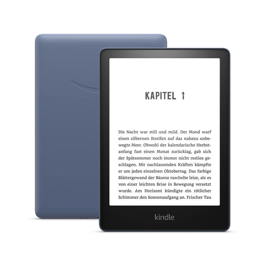 Certified and Refurbished Kindle Paperwhite (16GB) - Now with 6.8-inch (17.3 cm) display and adjustable color temperature - with advertising - denim blue - M2L3EK