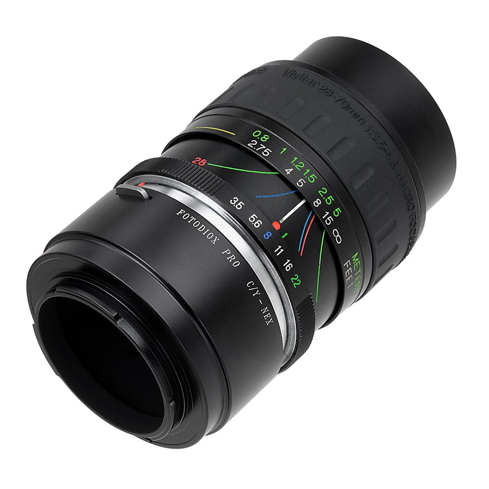 Fotodiox Pro Lens Mount Adapter Compatible with Contax/Yashica (CY) Lenses on Sony E-Mount Cameras - CY-NEX-PRO